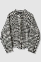 【アルアバイル/allureville】のハウンドトゥースブロッキングジャケット ブラック|ID: prp329100004810968 ipo3291000000034920913