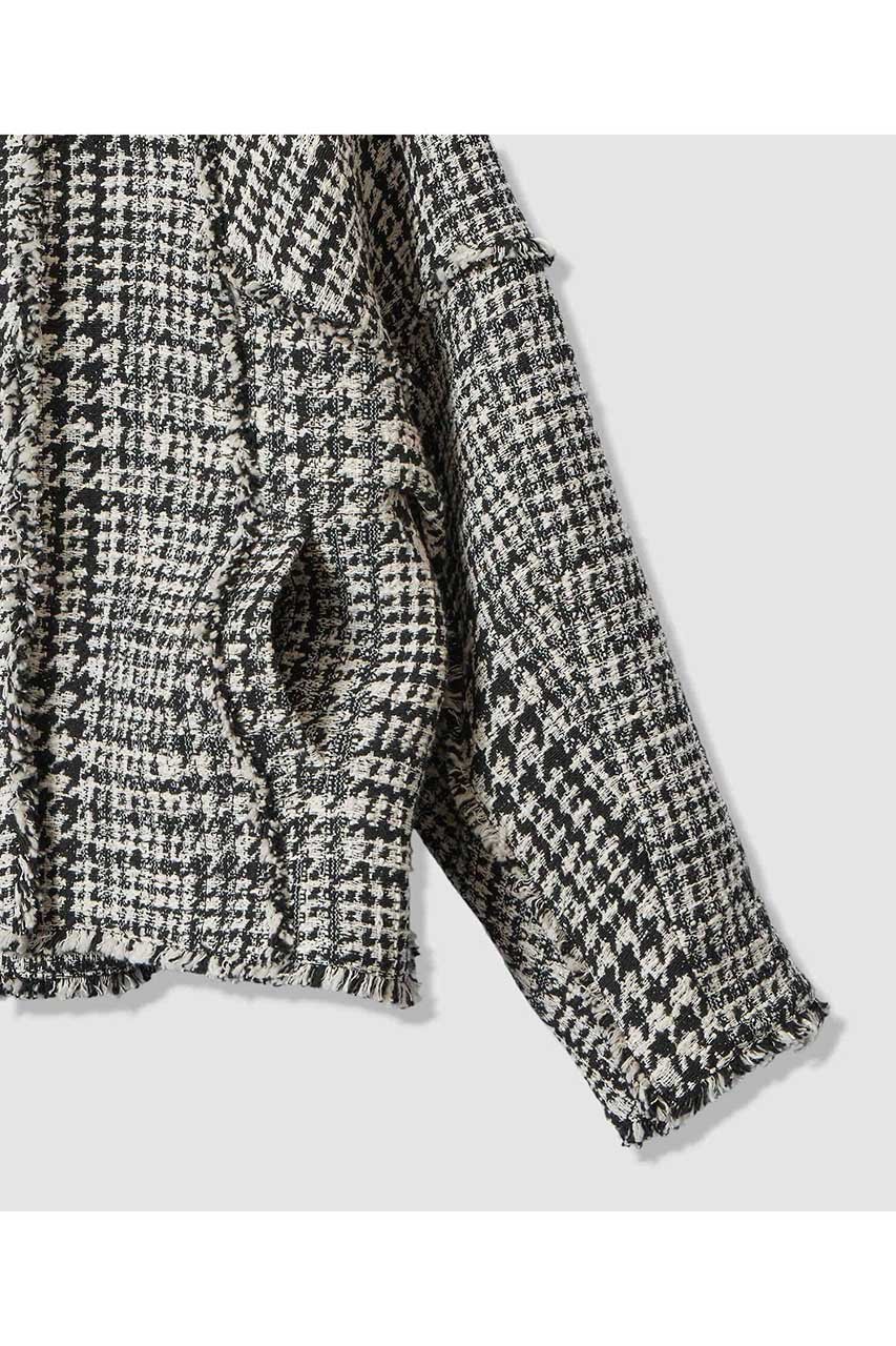 【アルアバイル/allureville】のハウンドトゥースブロッキングジャケット 人気、トレンドファッション・服の通販 founy(ファニー) 　ファッション　Fashion　レディースファッション　Fashion for Women　アウター　Coat / Outerwear Collection　レディースジャケット・軽アウター　Jackets　2026年　2026　クラシック　Classic, Timeless Style　ジャケット　Jacket, Outerwear　ツイード　Twill, Twill Weave　ハウンドトゥース　Houndstooth, Dogtooth Check　モダン　Modern, Contemporary　夏　Summer　春　Spring　S/S・春夏　SS, Spring/Summer, Warm Season　other-4|ID: prp329100004810968 ipo3291000000035352975