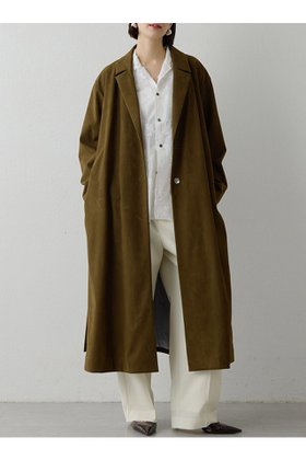 【ウィムガゼット/Whim Gazette】 スエードライクコート人気、トレンドファッション・服の通販 founy(ファニー) ファッション Fashion レディースファッション Fashion for Women アウター Coat / Outerwear Collection コート・ロングコート・ピーコート Long Coats, Peacoats & More 2026年 2026 シンプル Simple, Minimal ロング Long, Long-Length エレガント 上品 Elegant 夏 Summer 春 Spring S/S・春夏 SS, Spring/Summer, Warm Season 軽量 Lightweight, Ultra Light |ID:prp329100004810970