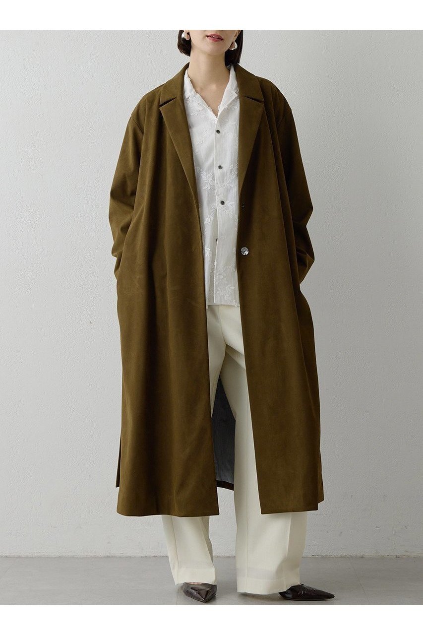 【ウィムガゼット/Whim Gazette】のスエードライクコート インテリア・キッズ・メンズ・レディースファッション・服の通販 founy(ファニー) ファッション Fashion レディースファッション Fashion for Women アウター Coat / Outerwear Collection コート・ロングコート・ピーコート Long Coats, Peacoats & More 2026年 2026 シンプル Simple, Minimal ロング Long, Long-Length エレガント 上品 Elegant 夏 Summer 春 Spring S/S・春夏 SS, Spring/Summer, Warm Season 軽量 Lightweight, Ultra Light ブラウン|ID: prp329100004810970 ipo3291000000034920927