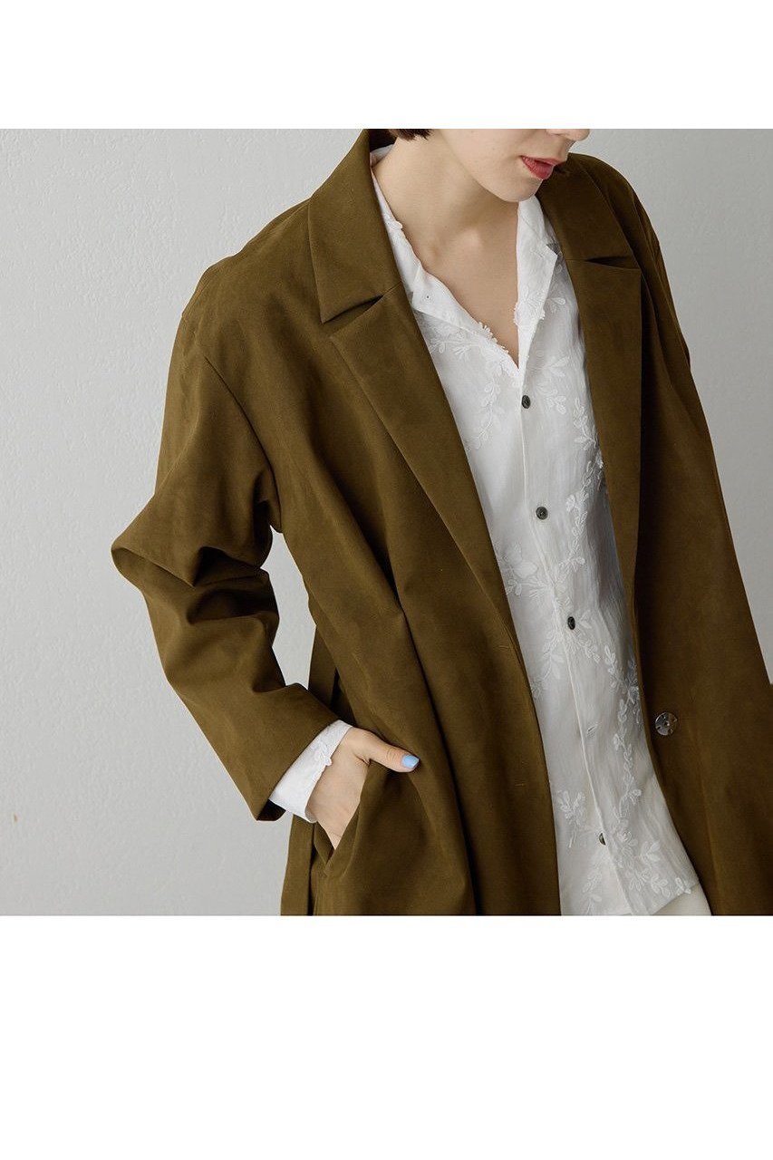 【ウィムガゼット/Whim Gazette】のスエードライクコート 人気、トレンドファッション・服の通販 founy(ファニー) ファッション Fashion レディースファッション Fashion for Women アウター Coat / Outerwear Collection コート・ロングコート・ピーコート Long Coats, Peacoats & More 2026年 2026 シンプル Simple, Minimal ロング Long, Long-Length エレガント 上品 Elegant 夏 Summer 春 Spring S/S・春夏 SS, Spring/Summer, Warm Season 軽量 Lightweight, Ultra Light other-4|ID: prp329100004810970 ipo3291000000034920933