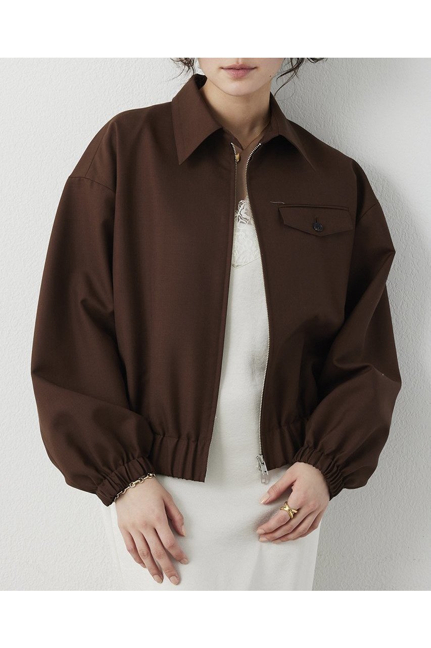 【ウィムガゼット/Whim Gazette】の平織りジップブルゾン インテリア・キッズ・メンズ・レディースファッション・服の通販 founy(ファニー) ファッション Fashion レディースファッション Fashion for Women アウター Coat / Outerwear Collection レディースジャケット・軽アウター Jackets ブルゾンジャケット・スポーティアウター Blouson Jackets 2026年 2026 おすすめ Recommended / Our Picks シンプル Simple, Minimal ジップ Zip, Zipper ジャケット Jacket, Outerwear セットアップ Set-Up, Coordinated Outfit バランス Balance, Style Balance ブルゾン Blouson, Bomber Jacket エレガント 上品 Elegant 夏 Summer 春 Spring S/S・春夏 SS, Spring/Summer, Warm Season ブラウン|ID: prp329100004810972 ipo3291000000034920941