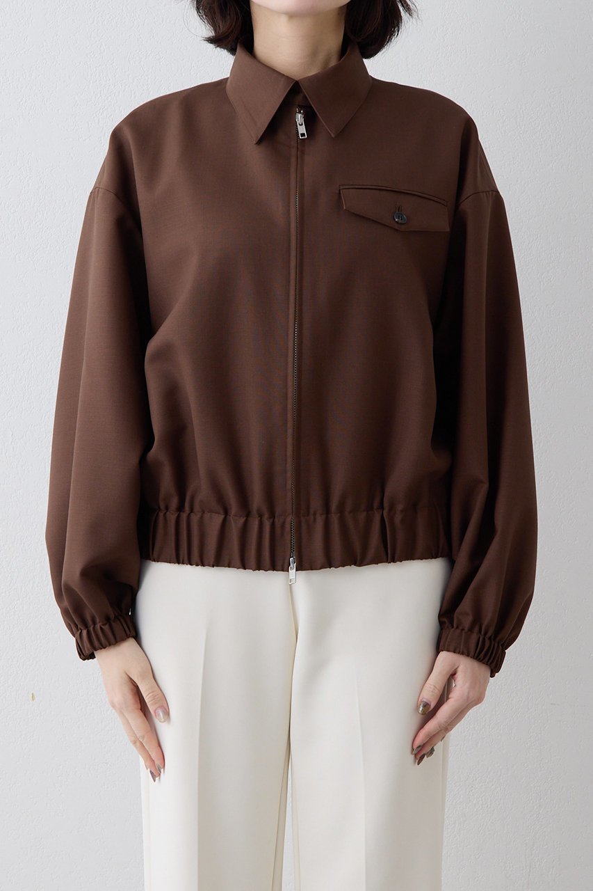 【ウィムガゼット/Whim Gazette】の平織りジップブルゾン 人気、トレンドファッション・服の通販 founy(ファニー) ファッション Fashion レディースファッション Fashion for Women アウター Coat / Outerwear Collection レディースジャケット・軽アウター Jackets ブルゾンジャケット・スポーティアウター Blouson Jackets 2026年 2026 おすすめ Recommended / Our Picks シンプル Simple, Minimal ジップ Zip, Zipper ジャケット Jacket, Outerwear セットアップ Set-Up, Coordinated Outfit バランス Balance, Style Balance ブルゾン Blouson, Bomber Jacket エレガント 上品 Elegant 夏 Summer 春 Spring S/S・春夏 SS, Spring/Summer, Warm Season other-5|ID: prp329100004810972 ipo3291000000034920949