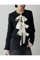 【ウィムガゼット/Whim Gazette】のネップツイードリボンジャケット 人気、トレンドファッション・服の通販 founy(ファニー) ファッション Fashion レディースファッション Fashion for Women アウター Coat / Outerwear Collection レディースジャケット・軽アウター Jackets 2026年 2026 おすすめ Recommended / Our Picks エレガント 上品 Elegant コンパクト Compact, Small Size ジャケット Jacket, Outerwear セットアップ Set-Up, Coordinated Outfit ツイード Twill, Twill Weave ネップ Nepp, Slub Yarn フリンジ Fringe, Tassel リボン Ribbon, Bow 夏 Summer 春 Spring S/S・春夏 SS, Spring/Summer, Warm Season |ID:prp329100004810974