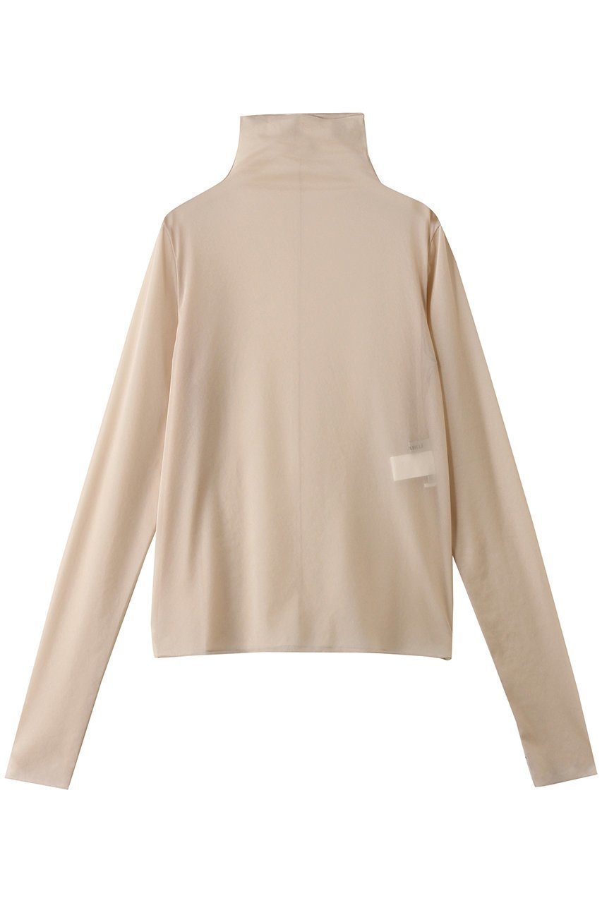 【デパリエ/DEPAREILLE】のシフォンハイネックブラウス インテリア・キッズ・メンズ・レディースファッション・服の通販 founy(ファニー) 　ファッション　Fashion　レディースファッション　Fashion for Women　トップス・カットソー　Cut & Sew Tops　シャツ・ブラウス・オフィスカジュアル　Elegant Blouses & Button-Ups　2026年　2026　シンプル　Simple, Minimal　スリーブ　Sleeve, Long Sleeve / Short Sleeve　ハイネック　High Neck, Mock Neck　ロング　Long, Long-Length　エレガント 上品　Elegant　夏　Summer　春　Spring　S/S・春夏　SS, Spring/Summer, Warm Season　ベージュ|ID: prp329100004810981 ipo3291000000034921010