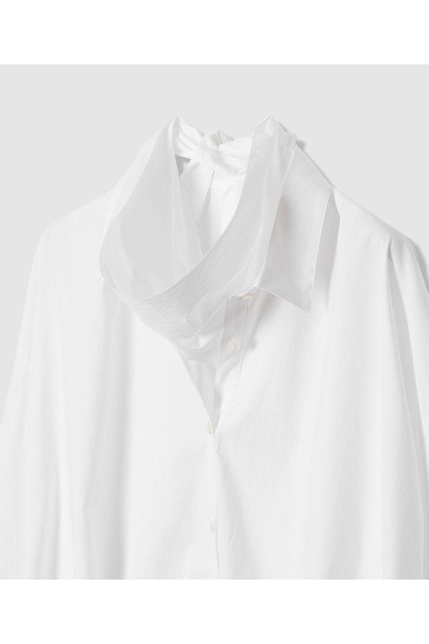 【アルアバイル/allureville】のスカーフ付バルーンシャツ 人気、トレンドファッション・服の通販 founy(ファニー) ファッション Fashion レディースファッション Fashion for Women トップス・カットソー Cut & Sew Tops シャツ・ブラウス・オフィスカジュアル Elegant Blouses & Button-Ups 2026年 2026 クラシカル Classical, Vintage-Inspired スカーフ Scarf, Neckwear スリーブ Sleeve, Long Sleeve / Short Sleeve バランス Balance, Style Balance バルーン Balloon, Balloon Silhouette フォルム Silhouette, Form ロング Long, Long-Length 夏 Summer 春 Spring S/S・春夏 SS, Spring/Summer, Warm Season other-5|ID: prp329100004810995 ipo3291000000034921110