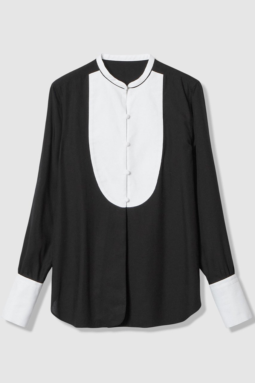 【アルアバイル/allureville】のボイルブザムシャツ インテリア・キッズ・メンズ・レディースファッション・服の通販 founy(ファニー) ファッション Fashion レディースファッション Fashion for Women トップス・カットソー Cut & Sew Tops シャツ・ブラウス・オフィスカジュアル Elegant Blouses & Button-Ups 2026年 2026 なめらか Smooth, Silky Texture カフス Cuff Design シルク Silk, 100% Silk ジャケット Jacket, Outerwear スリーブ Sleeve, Long Sleeve / Short Sleeve ドッキング Docking, Mixed Material ドレス Dress, One-Piece パイピング Piping, Trim Design メンズ Men's, Menswear ロング Long, Long-Length エレガント 上品 Elegant 夏 Summer 春 Spring S/S・春夏 SS, Spring/Summer, Warm Season ブラック|ID: prp329100004810997 ipo3291000000034921123