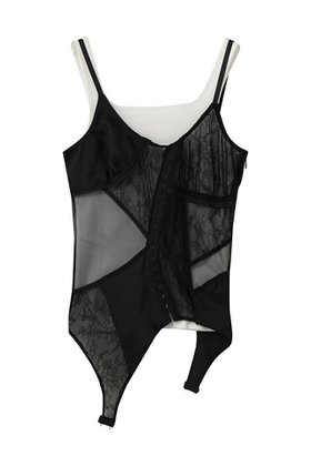 【プランク プロジェクト/PRANK PROJECT】のランジェリーコラージュトップ 人気、トレンドファッション・服の通販 founy(ファニー) ファッション Fashion レディースファッション Fashion for Women 下着・ランジェリー Lingerie & Intimates その他ランジェリー・インナーアイテム Other Lingerie / Intimates トップス・カットソー Cut & Sew Tops インナー Innerwear サテン Satin, Glossy Fabric ジャケット Jacket, Outerwear スリーブ Sleeve, Long Sleeve / Short Sleeve タンク Tank Top, Sleeveless Top チュール Tulip, Tulip Motif テレコ Ribbed, Rib Stitch ボトム Bottoms, Lower Wear マニッシュ Mannish, Boyish ランジェリー Lingerie, Intimate Wear レース Lace, Lace Fabric ロング Long, Long-Length |ID:prp329100004811944