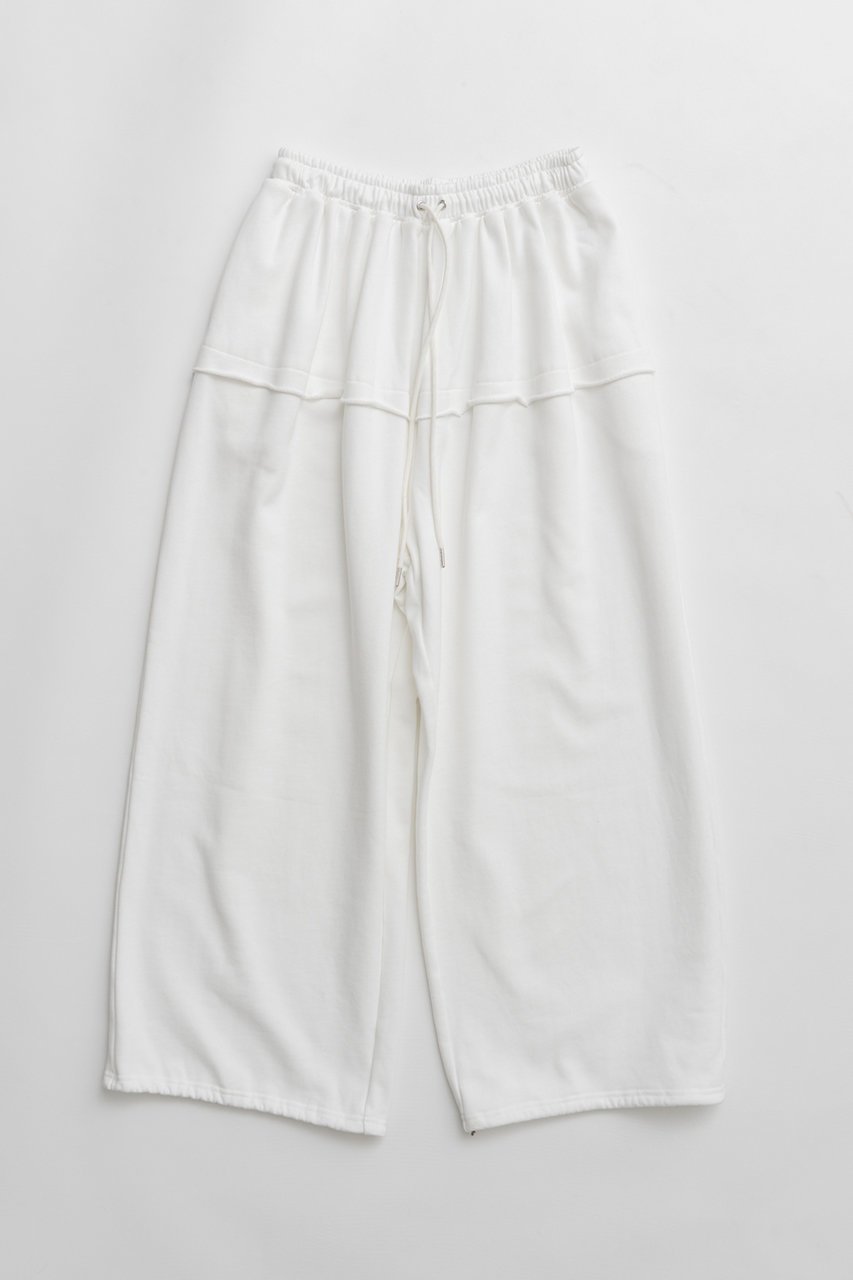 【プランク プロジェクト/PRANK PROJECT】のボリュームギャザースウェットパンツ インテリア・キッズ・メンズ・レディースファッション・服の通販 founy(ファニー) 　ファッション　Fashion　レディースファッション　Fashion for Women　パンツ　Pants & Trousers　おすすめ　Recommended / Our Picks　ジャケット　Jacket, Outerwear　バルーン　Balloon, Balloon Silhouette　マニッシュ　Mannish, Boyish　WHT(ホワイト)|ID: prp329100004811946 ipo3291000000034930694