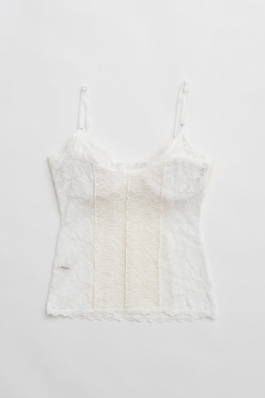 【プランク プロジェクト/PRANK PROJECT】のカップインレースキャミ 人気、トレンドファッション・服の通販 founy(ファニー) 　ファッション　Fashion　レディースファッション　Fashion for Women　トップス・カットソー　Cut & Sew Tops　キャミソール&ノースリーブ　Camisoles & Sleeveless Tops　シャツ・ブラウス・オフィスカジュアル　Elegant Blouses & Button-Ups　ロングTシャツ・Tシャツ　Longline T-Shirts & Tees　カットソー・ベーシックTシャツ　Cut-and-Sewn Tops / Stretch Tees & Basics　おすすめ　Recommended / Our Picks　インナー　Innerwear　キャミソール　Camisole, Spaghetti Strap Top　ジャケット　Jacket, Outerwear　ストレッチ　Stretch, Stretchy Fabric　タンク　Tank Top, Sleeveless Top　フィット　Fit, Slim Fit　レース　Lace, Lace Fabric　新作・新入荷　New Arrivals / New In　other-3|ID: prp329100004811950 ipo3291000000034930731