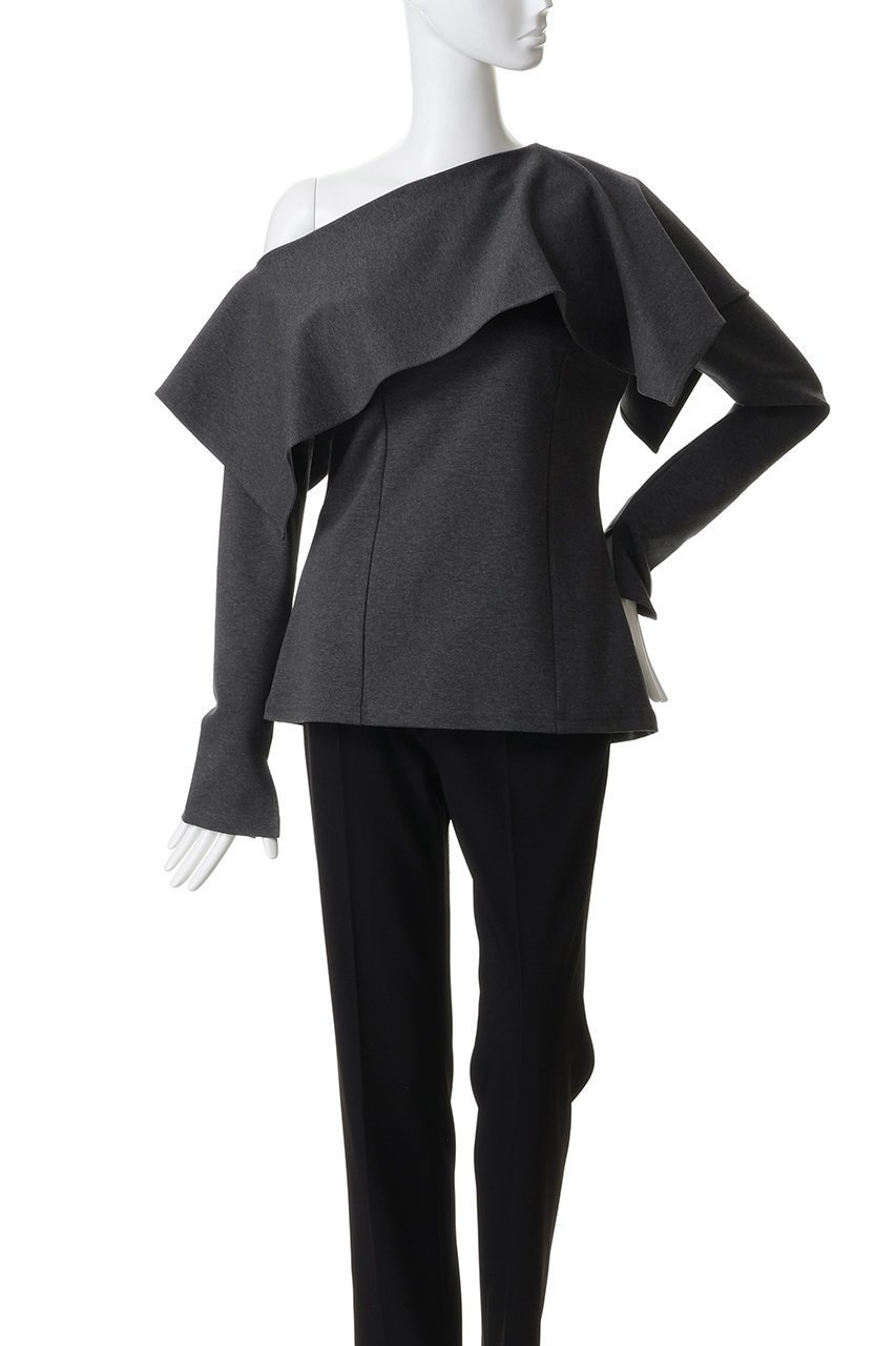 【プランク プロジェクト/PRANK PROJECT】のスリットネックカバートップ 人気、トレンドファッション・服の通販 founy(ファニー) 　ファッション　Fashion　レディースファッション　Fashion for Women　スカート　Skirts　ロングスカート　Long Skirts / Maxi & Midi Skirts　オケージョン　Occasion Wear　カットソー　Cut and Sewn Top　ストレッチ　Stretch, Stretchy Fabric　バランス　Balance, Style Balance　フィット　Fit, Slim Fit　フォルム　Silhouette, Form　ロング　Long, Long-Length　ワイド　Wide, Wide Fit　other-5|ID: prp329100004811951 ipo3291000000036370767