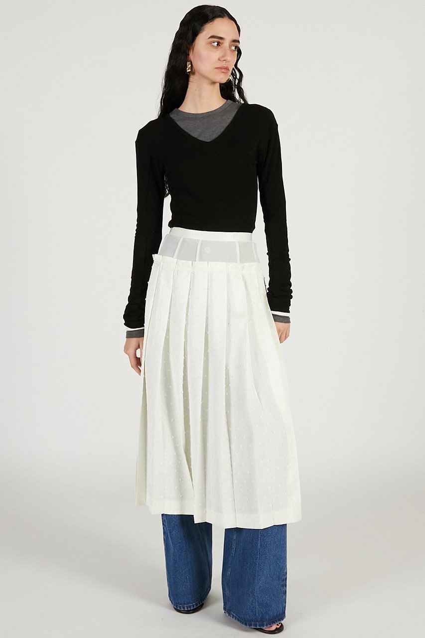 【プランク プロジェクト/PRANK PROJECT】のダブルネックレイヤードトップ 人気、トレンドファッション・服の通販 founy(ファニー) 　ファッション　Fashion　レディースファッション　Fashion for Women　スカート　Skirts　ロングスカート　Long Skirts / Maxi & Midi Skirts　なめらか　Smooth, Silky Texture　パウダー　Powder, Soft Tone　ロング　Long, Long-Length　新作・新入荷　New Arrivals / New In　other-5|ID: prp329100004811952 ipo3291000000034930755