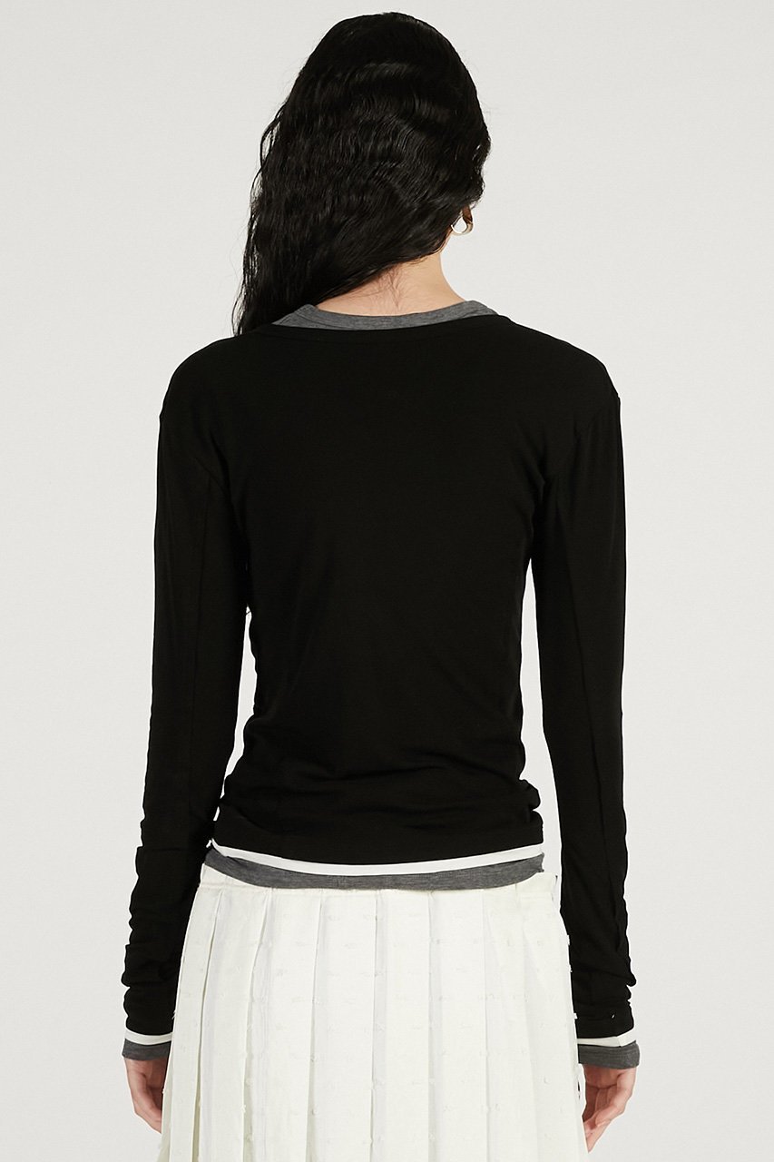 【プランク プロジェクト/PRANK PROJECT】のダブルネックレイヤードトップ 人気、トレンドファッション・服の通販 founy(ファニー) 　ファッション　Fashion　レディースファッション　Fashion for Women　スカート　Skirts　ロングスカート　Long Skirts / Maxi & Midi Skirts　なめらか　Smooth, Silky Texture　パウダー　Powder, Soft Tone　ロング　Long, Long-Length　新作・新入荷　New Arrivals / New In　other-7|ID: prp329100004811952 ipo3291000000034930757