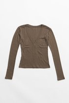 【プランク プロジェクト/PRANK PROJECT】のディープVネックトップ BRN(ブラウン)|ID: prp329100004811953 ipo3291000000034930761