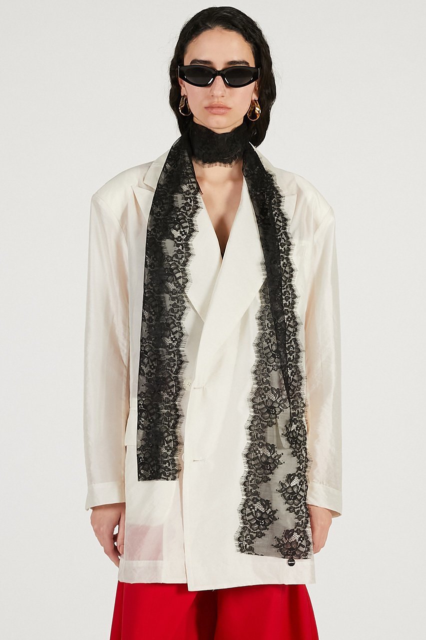 【プランク プロジェクト/PRANK PROJECT】のレースタイ インテリア・キッズ・メンズ・レディースファッション・服の通販 founy(ファニー) 　ファッション　Fashion　レディースファッション　Fashion for Women　レイングッズ・傘・晴雨兼用傘　Umbrellas & Rain Gear　スカラップ　Scallop, Scalloped Edge　ハンカチ　Handkerchief, Hanky　プレート　Plate, Dish　メタル　Metal, Metal Parts　リボン　Ribbon, Bow　レース　Lace, Lace Fabric　傘　Umbrella, Parasol　再入荷　Restock / Back in Stock　時計　Watch, Wristwatch　BLK(ブラック)|ID: prp329100004811955 ipo3291000000035689643