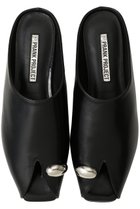 【プランク プロジェクト/PRANK PROJECT】のオープントゥメタルフラットミュール BLK(ブラック)|ID: prp329100004811956 ipo3291000000036213397