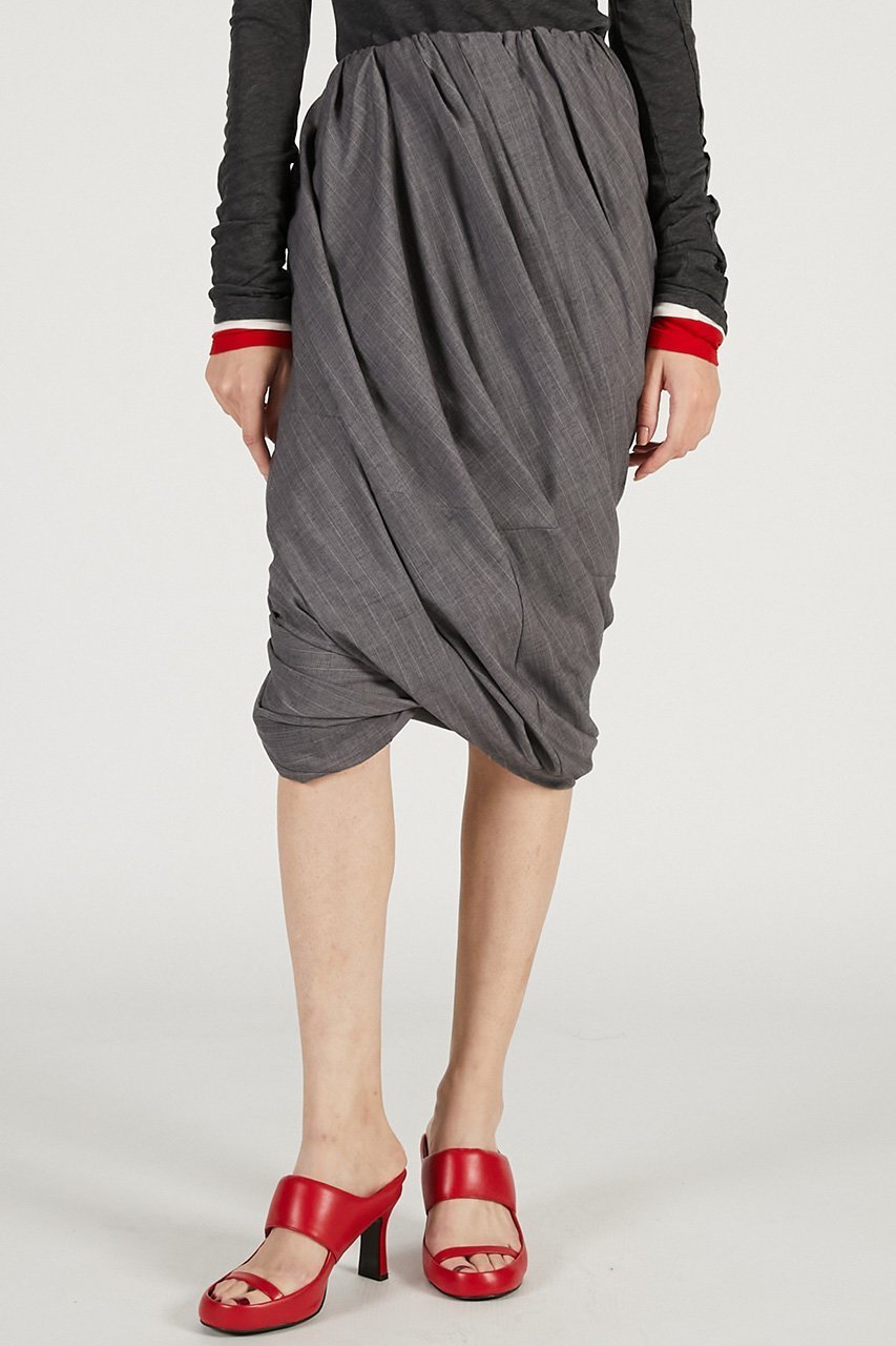 【プランク プロジェクト/PRANK PROJECT】のツイストミディスカート 人気、トレンドファッション・服の通販 founy(ファニー) 　ファッション　Fashion　レディースファッション　Fashion for Women　スカート　Skirts　ロングスカート　Long Skirts / Maxi & Midi Skirts　おすすめ　Recommended / Our Picks　アシンメトリー　Asymmetrical Style　エアリー　Airy Texture　シアー　Sheer, See-Through　シンプル　Simple, Minimal　ジャケット　Jacket, Outerwear　ソックス　Socks, Hosiery　ツイスト　Tweed, Tweed Fabric　バランス　Balance, Style Balance　ロング　Long, Long-Length　軽量　Lightweight, Ultra Light　other-8|ID: prp329100004811959 ipo3291000000036863051