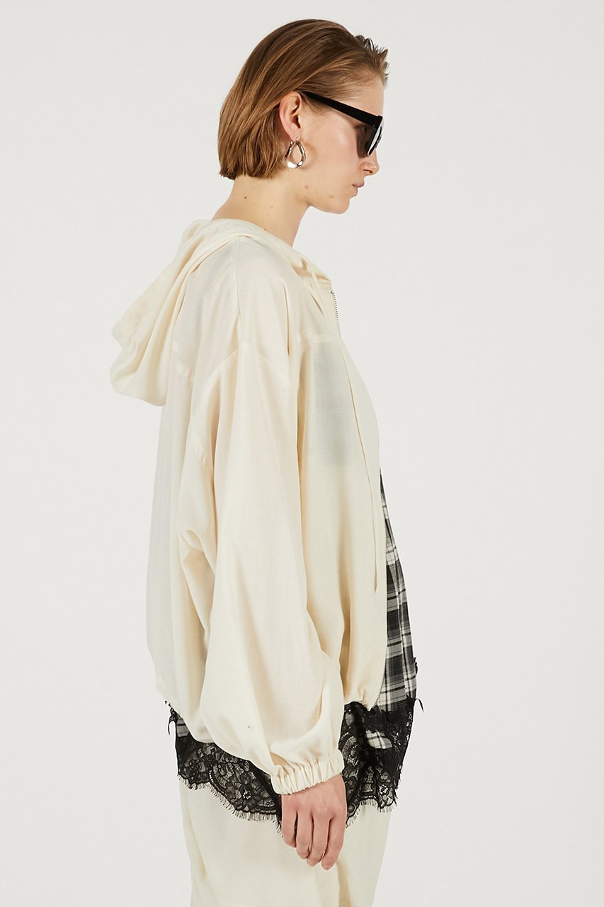 【プランク プロジェクト/PRANK PROJECT】のライトトロジップフーディ 人気、トレンドファッション・服の通販 founy(ファニー) 　ファッション　Fashion　レディースファッション　Fashion for Women　トップス・カットソー　Cut & Sew Tops　シャツ・ブラウス・オフィスカジュアル　Elegant Blouses & Button-Ups　シアー　Sheer, See-Through　スリーブ　Sleeve, Long Sleeve / Short Sleeve　セットアップ　Set-Up, Coordinated Outfit　パーカー　Hoodie, Parka　ロング　Long, Long-Length　夏　Summer　新作・新入荷　New Arrivals / New In　軽量　Lightweight, Ultra Light　other-5|ID: prp329100004811966 ipo3291000000034930889