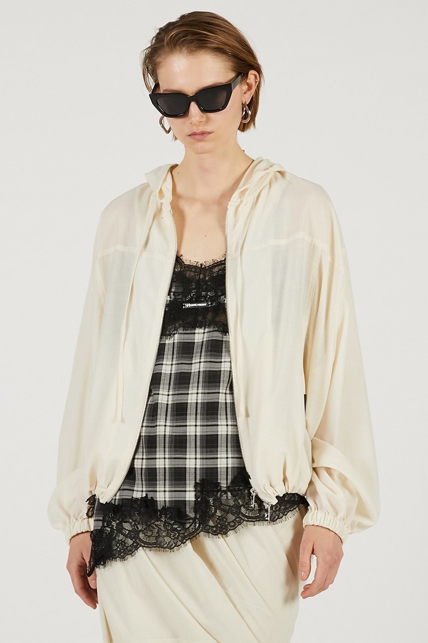 【プランク プロジェクト/PRANK PROJECT】のライトトロジップフーディ 人気、トレンドファッション・服の通販 founy(ファニー) 　ファッション　Fashion　レディースファッション　Fashion for Women　トップス・カットソー　Cut & Sew Tops　シャツ・ブラウス・オフィスカジュアル　Elegant Blouses & Button-Ups　シアー　Sheer, See-Through　スリーブ　Sleeve, Long Sleeve / Short Sleeve　セットアップ　Set-Up, Coordinated Outfit　パーカー　Hoodie, Parka　ロング　Long, Long-Length　夏　Summer　新作・新入荷　New Arrivals / New In　軽量　Lightweight, Ultra Light　other-6|ID: prp329100004811966 ipo3291000000034930891