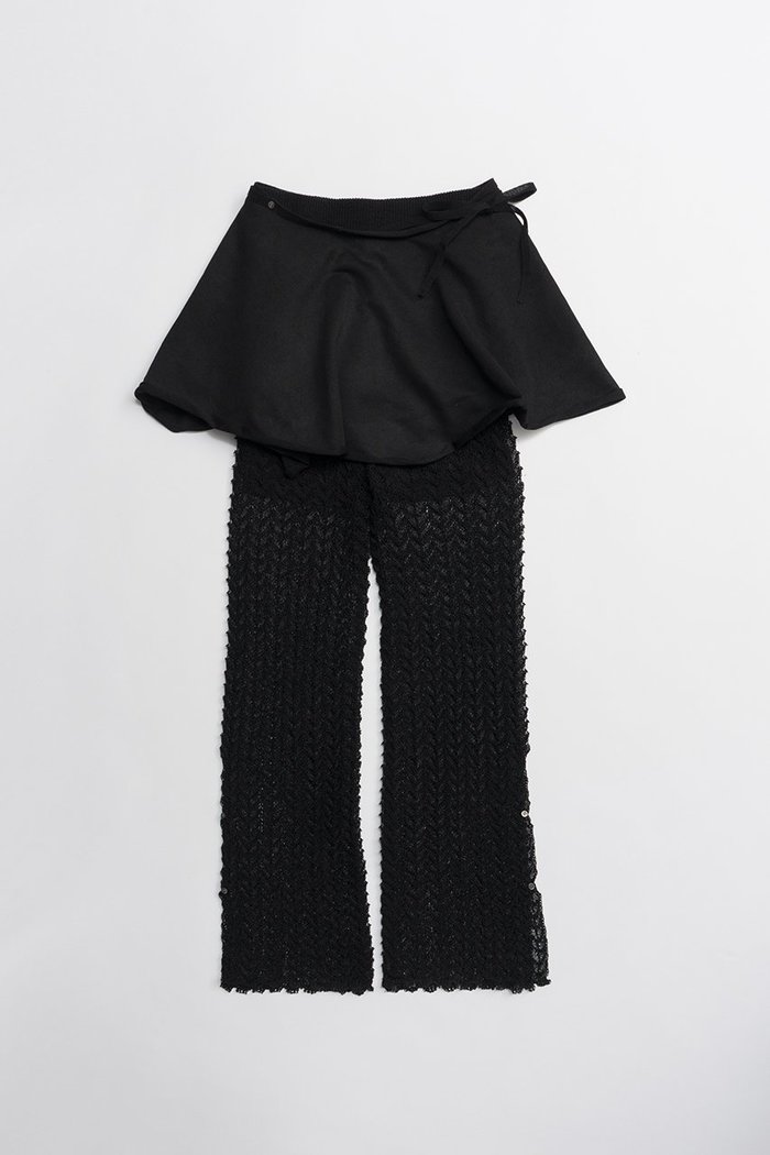 【プランク プロジェクト/PRANK PROJECT】のスカートコンビニットパンツ インテリア・キッズ・メンズ・レディースファッション・服の通販 founy(ファニー) https://founy.com/ ファッション Fashion レディースファッション Fashion for Women スカート Skirts パンツ Pants & Trousers おすすめ Recommended / Our Picks コンビ Combo, Combination Style バランス Balance, Style Balance フォルム Silhouette, Form 新作・新入荷 New Arrivals / New In 透かし Cut-Out, Lacework |ID: prp329100004811970 ipo3291000000034930910