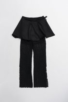 【プランク プロジェクト/PRANK PROJECT】のスカートコンビニットパンツ BLK(ブラック)|ID: prp329100004811970 ipo3291000000034930911