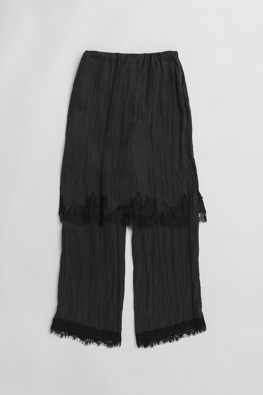 【プランク プロジェクト/PRANK PROJECT】のトリムレース2WAYパンツ インテリア・キッズ・メンズ・レディースファッション・服の通販 founy(ファニー) 　ファッション　Fashion　レディースファッション　Fashion for Women　パンツ　Pants & Trousers　2026年　2026　おすすめ　Recommended / Our Picks　シルク　Silk, 100% Silk　ジャケット　Jacket, Outerwear　スウェット / スエット　Sweatshirt, Sweatwear　チェック　Check, Plaid, Tartan　バランス　Balance, Style Balance　パターン　Pattern, Design Print　フェミニン　Feminine, Girly　ブルゾン　Blouson, Bomber Jacket　レース　Lace, Lace Fabric　再入荷　Restock / Back in Stock　夏　Summer　旅行　Travel　春　Spring　S/S・春夏　SS, Spring/Summer, Warm Season　無地　Plain, Solid Color　BLK(ブラック)|ID: prp329100004811971 ipo3291000000034930927