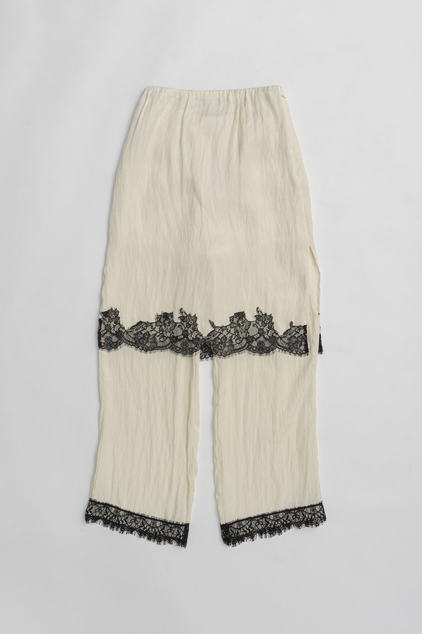 【プランク プロジェクト/PRANK PROJECT】のトリムレース2WAYパンツ インテリア・キッズ・メンズ・レディースファッション・服の通販 founy(ファニー) 　ファッション　Fashion　レディースファッション　Fashion for Women　パンツ　Pants & Trousers　2026年　2026　おすすめ　Recommended / Our Picks　シルク　Silk, 100% Silk　ジャケット　Jacket, Outerwear　スウェット / スエット　Sweatshirt, Sweatwear　チェック　Check, Plaid, Tartan　バランス　Balance, Style Balance　パターン　Pattern, Design Print　フェミニン　Feminine, Girly　ブルゾン　Blouson, Bomber Jacket　レース　Lace, Lace Fabric　再入荷　Restock / Back in Stock　夏　Summer　旅行　Travel　春　Spring　S/S・春夏　SS, Spring/Summer, Warm Season　無地　Plain, Solid Color　WHT(ホワイト)|ID: prp329100004811971 ipo3291000000034930929