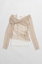 【プランク プロジェクト/PRANK PROJECT】のオフショルダーレイヤードトップ BGE(ベージュ)|ID: prp329100004811973 ipo3291000000034930948