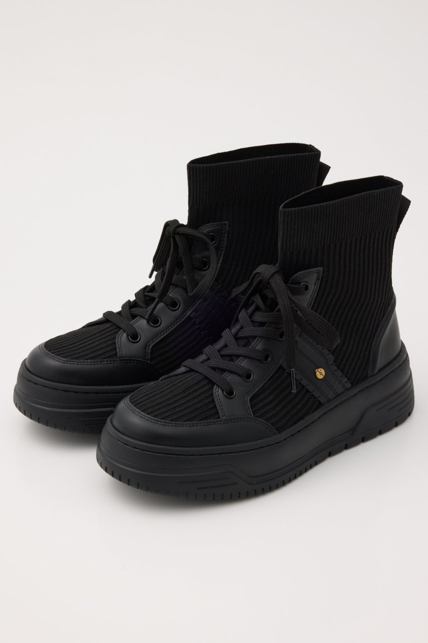 【スタッカート/STACCATO】のブートニットスニーカーブーツ インテリア・キッズ・メンズ・レディースファッション・服の通販 founy(ファニー) 　ファッション　Fashion　レディースファッション　Fashion for Women　ショート　Short, Short Length　ソックス　Socks, Hosiery　ミドル　Middle Length, Mid Height　軽量　Lightweight, Ultra Light　ブラック|ID: prp329100004812833 ipo3291000000034939776