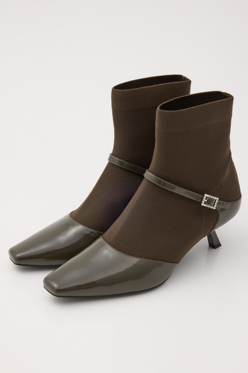 【スタッカート/STACCATO】のデリーソックスブーティー インテリア・キッズ・メンズ・レディースファッション・服の通販 founy(ファニー) 　ファッション　Fashion　レディースファッション　Fashion for Women　ソックス&靴下　Socks & Hosiery　おすすめ　Recommended / Our Picks　エレガント 上品　Elegant　コンビ　Combo, Combination Style　ショート　Short, Short Length　スクエア　Square, Square Shape　セパレート　Separate, Two-Piece　ダウン　Down, Puffer　オリーブ|ID: prp329100004812841 ipo3291000000034940194