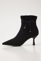 【スタッカート/STACCATO】のハープリボンニットブーツ 人気、トレンドファッション・服の通販 founy(ファニー) ファッション Fashion レディースファッション Fashion for Women ショート Short, Short Length フォルム Silhouette, Form ミドル Middle Length, Mid Height ラッフル Ruffle, Frill リボン Ribbon, Bow |ID:prp329100004812842