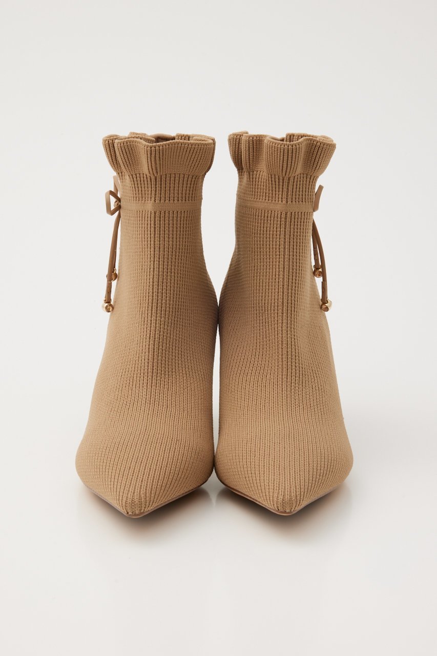 【スタッカート/STACCATO】のハープリボンニットブーツ 人気、トレンドファッション・服の通販 founy(ファニー) 　ファッション　Fashion　レディースファッション　Fashion for Women　ショート　Short, Short Length　フォルム　Silhouette, Form　ミドル　Middle Length, Mid Height　ラッフル　Ruffle, Frill　リボン　Ribbon, Bow　other-3|ID: prp329100004812842 ipo3291000000034940207