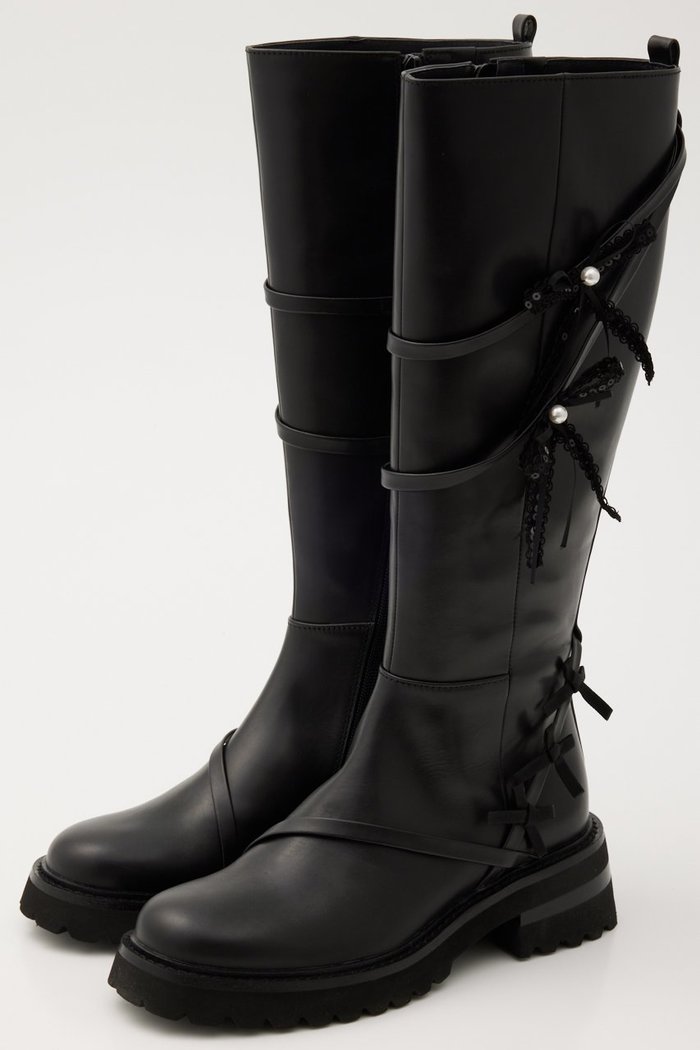 【スタッカート/STACCATO】のミラノリボンロングブーツ インテリア・キッズ・メンズ・レディースファッション・服の通販 founy(ファニー) https://founy.com/ ファッション Fashion レディースファッション Fashion for Women スパンコール Sequins, Sequin Embellishment トリプル Triple, Three Layers パール Pearl, Pearl Accent リボン Ribbon, Bow ロング Long, Long-Length |ID: prp329100004812845 ipo3291000000034940232