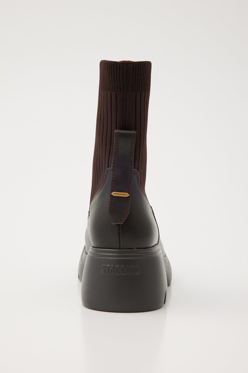 【スタッカート/STACCATO】のコロネリブニットコンビブーツ 人気、トレンドファッション・服の通販 founy(ファニー) 　ファッション　Fashion　レディースファッション　Fashion for Women　ショート　Short, Short Length　トレンド　Trend, Trending Now　フィット　Fit, Slim Fit　リブニット　Rib Knit, Ribbed Knit　軽量　Lightweight, Ultra Light　other-5|ID: prp329100004812848 ipo3291000000034940268