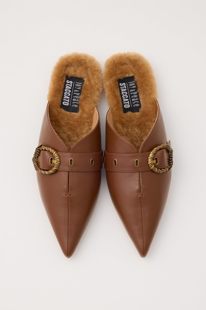 【スタッカート/STACCATO】のチェスターシアリングミュール 人気、トレンドファッション・服の通販 founy(ファニー) 　ファッション　Fashion　レディースファッション　Fashion for Women　おすすめ　Recommended / Our Picks　クラシック　Classic, Timeless Style　シューズ　Shoes, Footwear　スリッパ　Slippers, Room Shoes　フォルム　Silhouette, Form　フラット　Flat, Flat Shoes　リーフ　Leaf, Botanical Leaf　ワイド　Wide, Wide Fit　ヴィンテージ　Vintage Style　秋　Autumn　 other-1|ID: prp329100004812849 ipo3291000000034940272