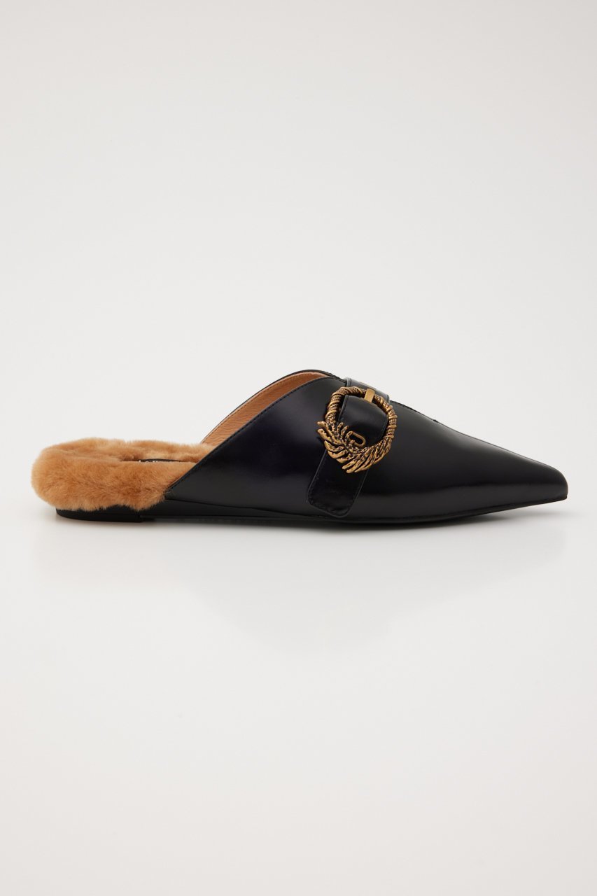 【スタッカート/STACCATO】のチェスターシアリングミュール 人気、トレンドファッション・服の通販 founy(ファニー) 　ファッション　Fashion　レディースファッション　Fashion for Women　おすすめ　Recommended / Our Picks　クラシック　Classic, Timeless Style　シューズ　Shoes, Footwear　スリッパ　Slippers, Room Shoes　フォルム　Silhouette, Form　フラット　Flat, Flat Shoes　リーフ　Leaf, Botanical Leaf　ワイド　Wide, Wide Fit　ヴィンテージ　Vintage Style　秋　Autumn　other-4|ID: prp329100004812849 ipo3291000000034940277