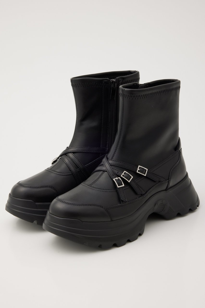 【スタッカート/STACCATO】のスポーティーベルトコンビブーツ 人気、トレンドファッション・服の通販 founy(ファニー) 　ファッション　Fashion　レディースファッション　Fashion for Women　ベルト&ウエストマーク　Belts & Waist Accessories　ショート　Short, Short Length　トリプル　Triple, Three Layers　ライニング　Inner Lining, Inner Fabric, Lined　防寒　Cold Protection, Winter-Ready　 other-1|ID: prp329100004812850 ipo3291000000034940291