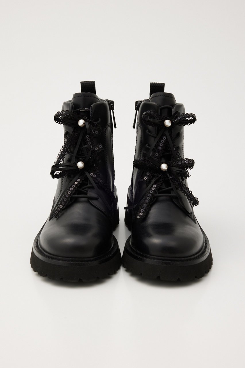 【スタッカート/STACCATO】のミラノリボンブーツ 人気、トレンドファッション・服の通販 founy(ファニー) 　ファッション　Fashion　レディースファッション　Fashion for Women　ショート　Short, Short Length　スパンコール　Sequins, Sequin Embellishment　パール　Pearl, Pearl Accent　リボン　Ribbon, Bow　レース　Lace, Lace Fabric　ワーク　Workwear, Utility Style　other-3|ID: prp329100004812853 ipo3291000000034940333