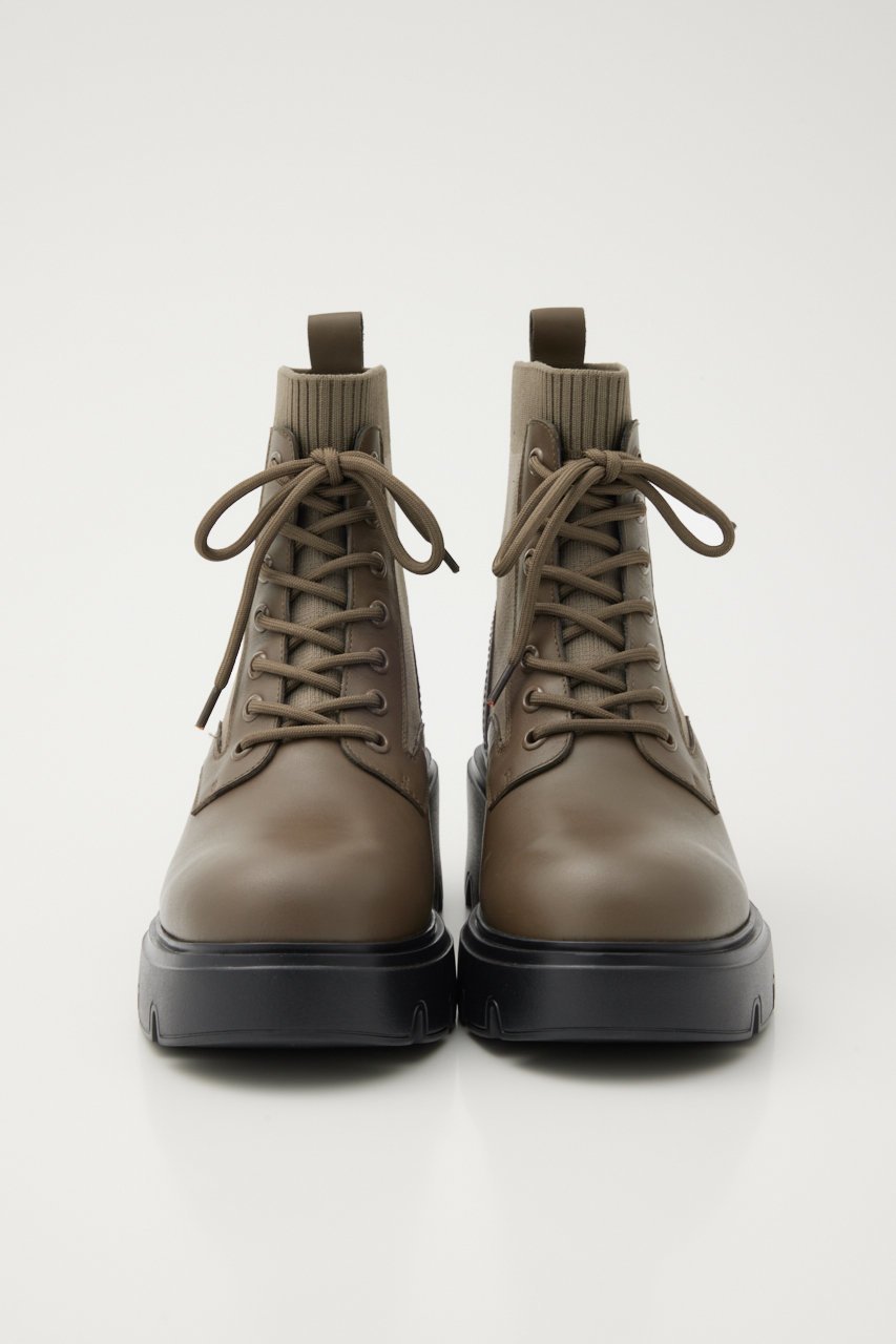 【スタッカート/STACCATO】のバルーレースアップニットコンビブーツ 人気、トレンドファッション・服の通販 founy(ファニー) 　ファッション　Fashion　レディースファッション　Fashion for Women　コンビ　Combo, Combination Style　ショート　Short, Short Length　バランス　Balance, Style Balance　フェミニン　Feminine, Girly　ミドル　Middle Length, Mid Height　人気　Popular, Best Seller　軽量　Lightweight, Ultra Light　other-3|ID: prp329100004812856 ipo3291000000034940361