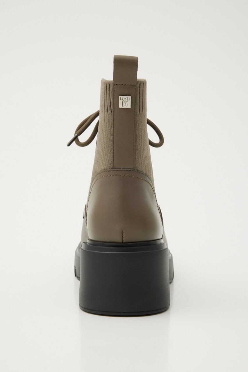 【スタッカート/STACCATO】のバルーレースアップニットコンビブーツ 人気、トレンドファッション・服の通販 founy(ファニー) 　ファッション　Fashion　レディースファッション　Fashion for Women　コンビ　Combo, Combination Style　ショート　Short, Short Length　バランス　Balance, Style Balance　フェミニン　Feminine, Girly　ミドル　Middle Length, Mid Height　人気　Popular, Best Seller　軽量　Lightweight, Ultra Light　other-5|ID: prp329100004812856 ipo3291000000034940363