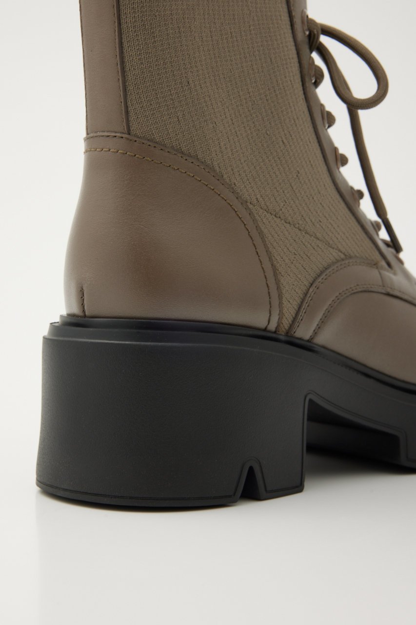 【スタッカート/STACCATO】のバルーレースアップニットコンビブーツ 人気、トレンドファッション・服の通販 founy(ファニー) 　ファッション　Fashion　レディースファッション　Fashion for Women　コンビ　Combo, Combination Style　ショート　Short, Short Length　バランス　Balance, Style Balance　フェミニン　Feminine, Girly　ミドル　Middle Length, Mid Height　人気　Popular, Best Seller　軽量　Lightweight, Ultra Light　other-6|ID: prp329100004812856 ipo3291000000034940364