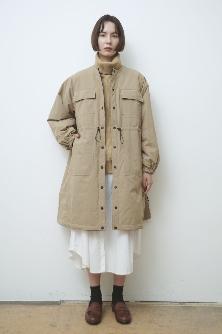 【レリル/lelill】のユーティリティー2WAYコート 人気、トレンドファッション・服の通販 founy(ファニー) 　ファッション　Fashion　レディースファッション　Fashion for Women　アウター　Coat / Outerwear Collection　コート・ロングコート・ピーコート　Long Coats, Peacoats & More　オケージョン　Occasion Wear　シンプル　Simple, Minimal　タフタ　Taffeta, Structured Fabric　トレンド　Trend, Trending Now　ドローコード　Drawcord, Drawstring Cord　パターン　Pattern, Design Print　フィット　Fit, Slim Fit　ポケット　Pocket, Pocket Detail　ミリタリー　Military, Army Style　モチーフ　Motif, Design Theme　リバーシブル　Reversible, Two-Sided　ロング　Long, Long-Length　新作・新入荷　New Arrivals / New In　other-7|ID: prp329100004812857 ipo3291000000034940876