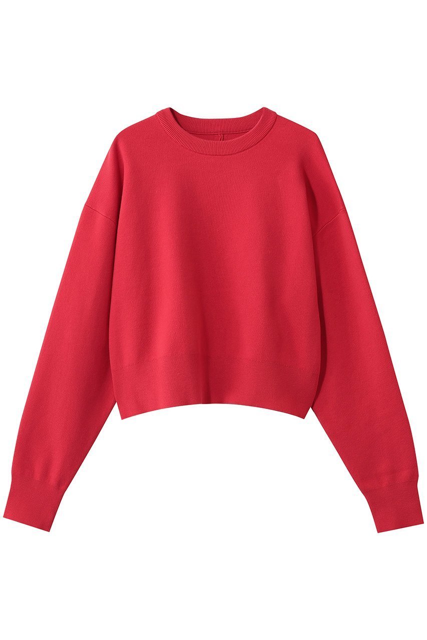 【ガリャルダガランテ/GALLARDAGALANTE】のスウェットライククルーニット インテリア・キッズ・メンズ・レディースファッション・服の通販 founy(ファニー) 　ファッション　Fashion　レディースファッション　Fashion for Women　トップス・カットソー　Cut & Sew Tops　ニット　Knit Tops & Sweaters　レディースパーカー・カジュアルフーディー　Casual Hoodies & Sweatshirts　カジュアルプルオーバー・ニットトップス　Pullovers & Knit Tops / Casual Pullovers　スウェット・クルーネックトップス　Sweatshirts & Crewnecks / Relaxed Fit Sweat Tops　コンパクト　Compact, Small Size　シンプル　Simple, Minimal　スウェット / スエット　Sweatshirt, Sweatwear　バランス　Balance, Style Balance　マニッシュ　Mannish, Boyish　エレガント 上品　Elegant　新作・新入荷　New Arrivals / New In　レッド|ID: prp329100004813678 ipo3291000000034951690
