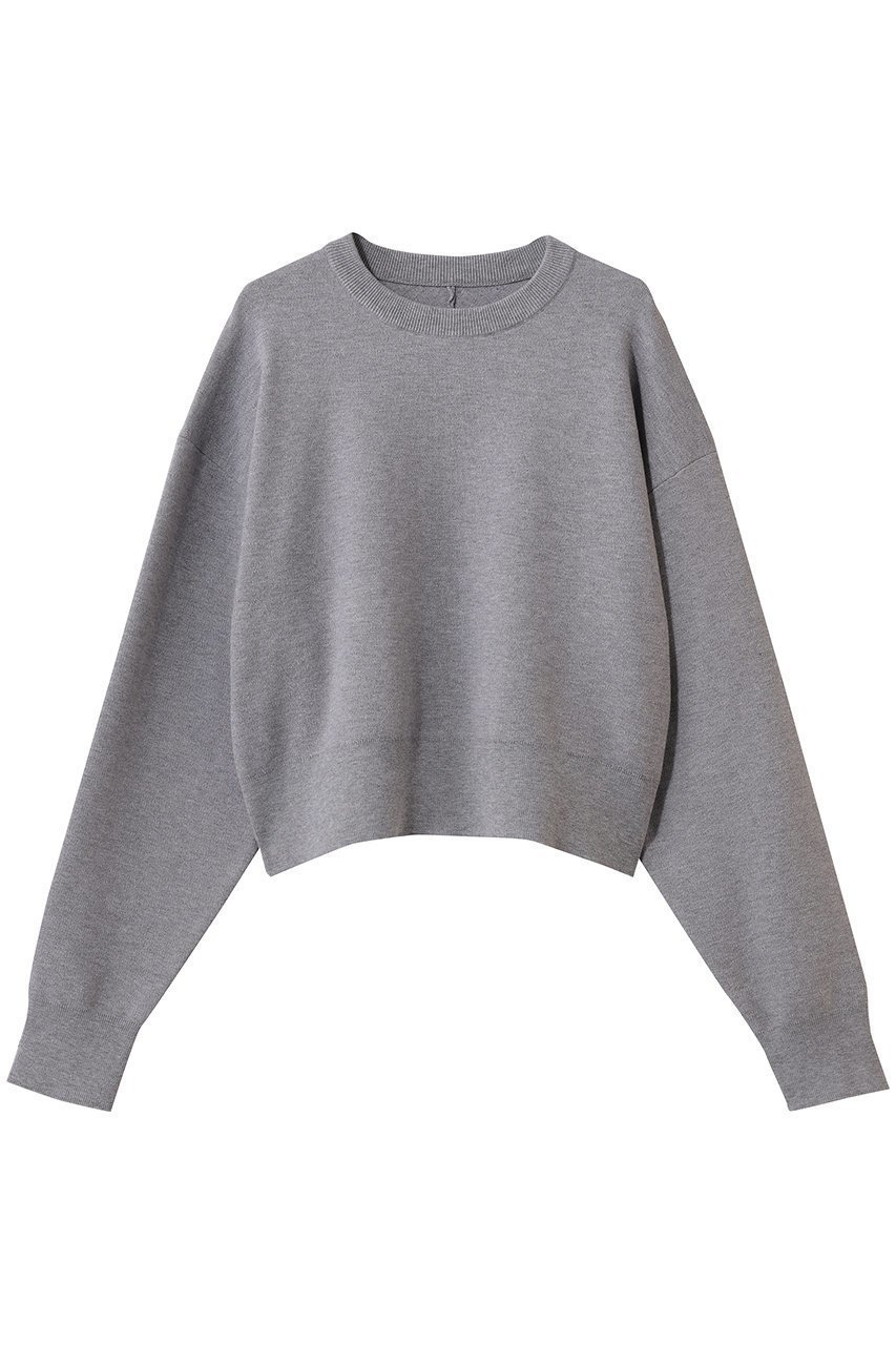 【ガリャルダガランテ/GALLARDAGALANTE】のスウェットライククルーニット インテリア・キッズ・メンズ・レディースファッション・服の通販 founy(ファニー) 　ファッション　Fashion　レディースファッション　Fashion for Women　トップス・カットソー　Cut & Sew Tops　ニット　Knit Tops & Sweaters　レディースパーカー・カジュアルフーディー　Casual Hoodies & Sweatshirts　カジュアルプルオーバー・ニットトップス　Pullovers & Knit Tops / Casual Pullovers　スウェット・クルーネックトップス　Sweatshirts & Crewnecks / Relaxed Fit Sweat Tops　コンパクト　Compact, Small Size　シンプル　Simple, Minimal　スウェット / スエット　Sweatshirt, Sweatwear　バランス　Balance, Style Balance　マニッシュ　Mannish, Boyish　エレガント 上品　Elegant　新作・新入荷　New Arrivals / New In　グレー|ID: prp329100004813678 ipo3291000000034951691