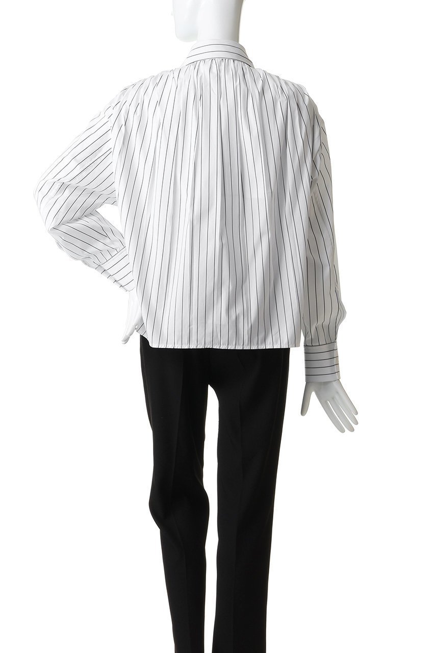 【ジル サンダー/JIL SANDER】のボリューム ロングスリーブシャツ 人気、トレンドファッション・服の通販 founy(ファニー) 　ファッション　Fashion　レディースファッション　Fashion for Women　トップス・カットソー　Cut & Sew Tops　シャツ・ブラウス・オフィスカジュアル　Elegant Blouses & Button-Ups　2026年　2026　ギャザー　Gathered, Ruffled　ストライプ　Stripe, Striped Pattern　スリーブ　Sleeve, Long Sleeve / Short Sleeve　ロング　Long, Long-Length　夏　Summer　春　Spring　S/S・春夏　SS, Spring/Summer, Warm Season　other-4|ID: prp329100004813691 ipo3291000000034951785