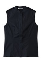 【ジル サンダー/JIL SANDER】のノースリーブ カラーシャツ ネイビー|ID:prp329100004813692