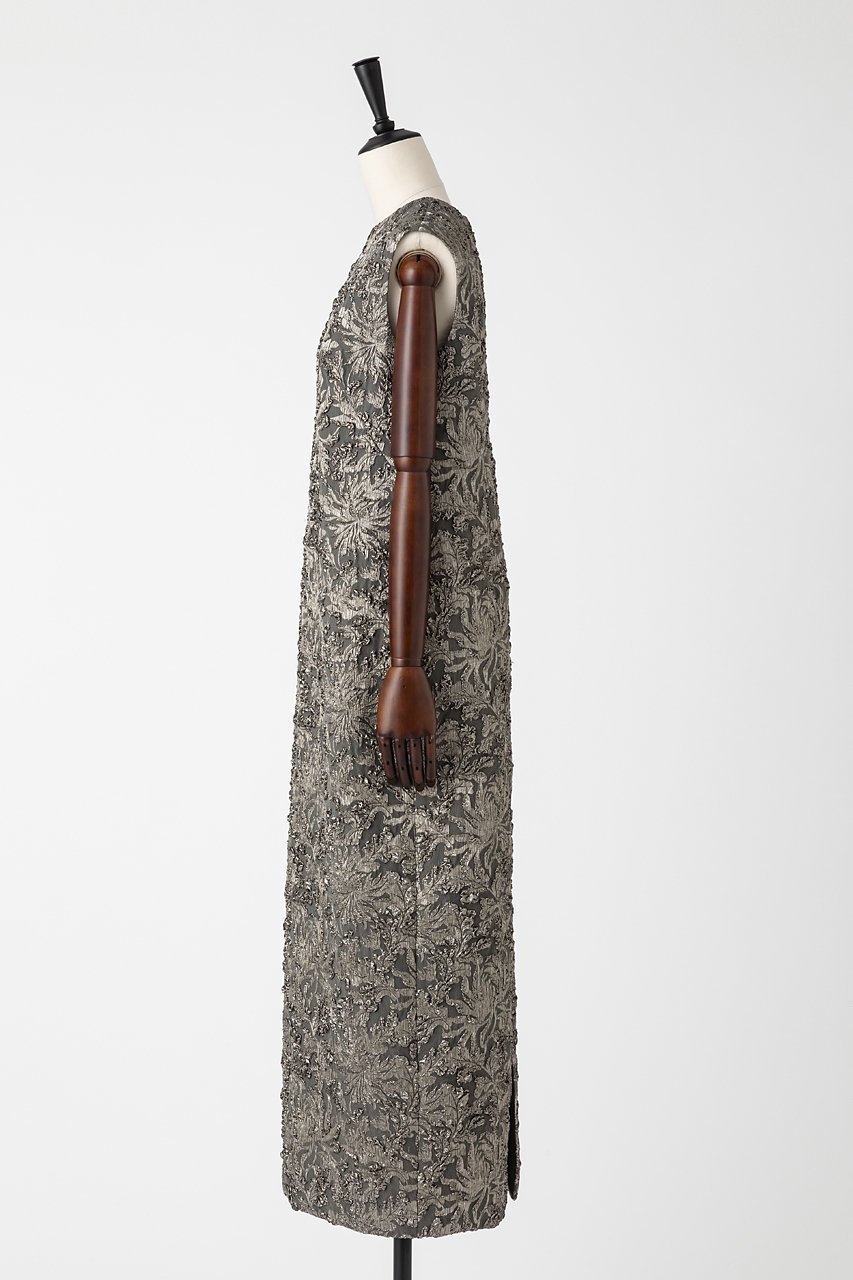 【オーヴィル/EAUVIRE】のジャカードアイラインマキシドレス 人気、トレンドファッション・服の通販 founy(ファニー) 　ファッション　Fashion　レディースファッション　Fashion for Women　アウター　Coat / Outerwear Collection　レディースジャケット・軽アウター　Jackets　ブルゾンジャケット・スポーティアウター　Blouson Jackets　ワンピース　Dresses　フォーマル・パーティードレス・結婚式用ドレス　Elegant & Casual Dresses　おすすめ　Recommended / Our Picks　ジャカード／ジャガード　Jacquard, Woven Pattern　ジャケット　Jacket, Outerwear　ストレッチ　Stretch, Stretchy Fabric　スリット　Slit, Slit Detail　ノースリーブ　Sleeveless, No-Sleeve　フランス　France, French　ブルゾン　Blouson, Bomber Jacket　リラックス　Relax, Relaxed Fit　再入荷　Restock / Back in Stock　other-2|ID: prp329100004813693 ipo3291000000035905800