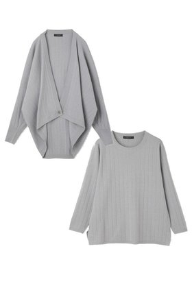 【レリル/lelill】 【limited set item】ハイテクワイドリブ ニット+ボレロ人気、トレンドファッション・服の通販 founy(ファニー) ファッション Fashion レディースファッション Fashion for Women トップス・カットソー Cut & Sew Tops ニット Knit Tops & Sweaters カーディガン・羽織り Layered Style Cardigans アンサンブル Ensemble Set 洗える Machine Washable カシュクール Wrap Design カーディガン Cardigan, Knitwear コンパクト Compact, Small Size シンプル Simple, Minimal 人気 Popular, Best Seller パターン Pattern, Design Print フロント Front, Front Design ボレロ Bolero, Short Cardigan リブニット Rib Knit, Ribbed Knit ワイドリブ Wide Rib, Wide Ribbed Knit 新作・新入荷 New Arrivals / New In |ID:prp329100004813696