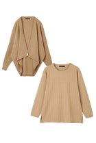 【レリル/lelill】の【limited set item】ハイテクワイドリブ ニット+ボレロ ベージュ|ID: prp329100004813696 ipo3291000000034951827