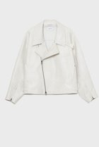 【スタニングルアー/STUNNING LURE】の【1/7 11:00販売開始】rフェイクレザーライダースブルゾン ホワイト|ID: prp329100004813702 ipo3291000000035116044